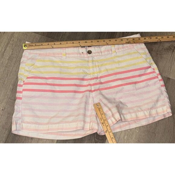 Womens Striped Cotton Shorts Size 16 Multicolor - Picture 5 of 5